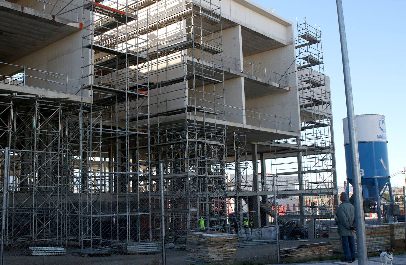 Estado de las obras del nuevo Palacio de Justicia de Segovia.