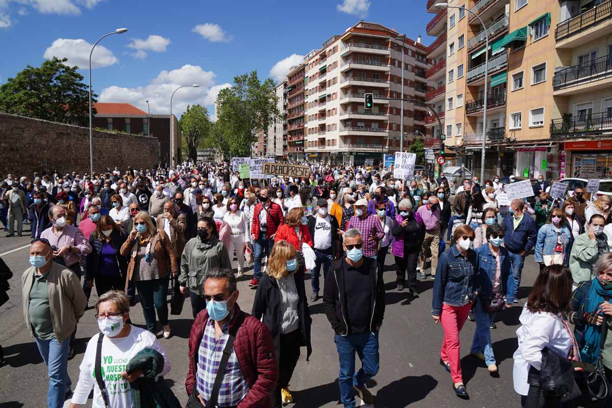 Manifestación de la Marea Blanca en Salamanca 