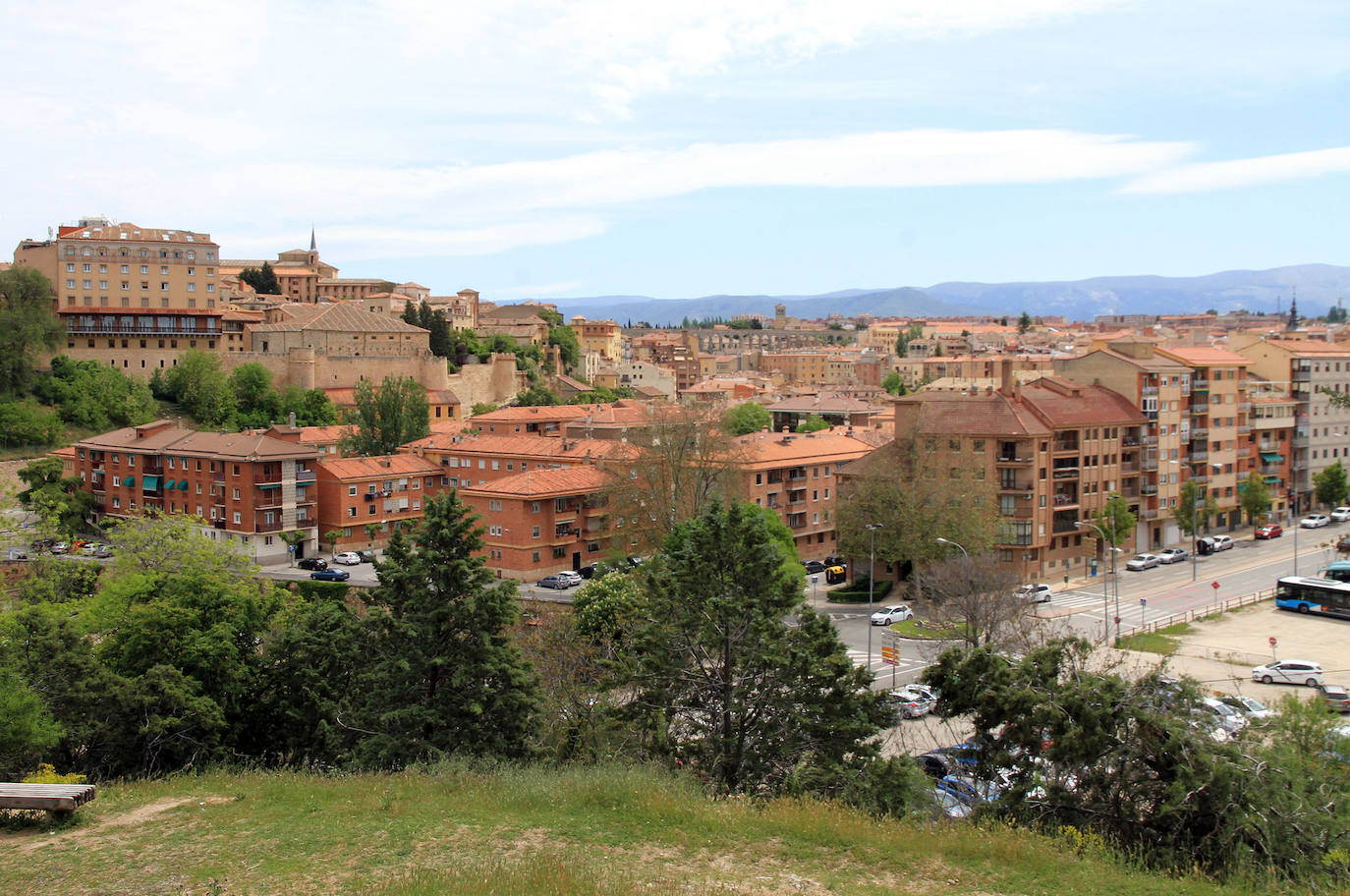 Vista general del barrio de San Millán de Segovia.