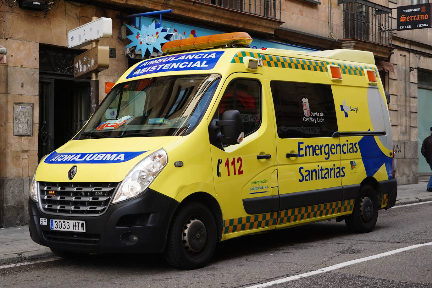 Ambulancia del servicio de emergencias.