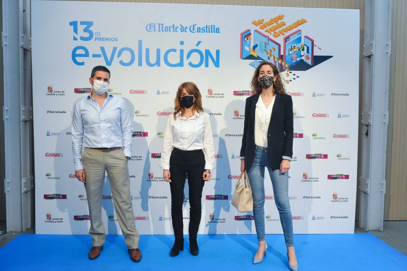 Alberto Voces, Eva Morón e Irene Núñez.