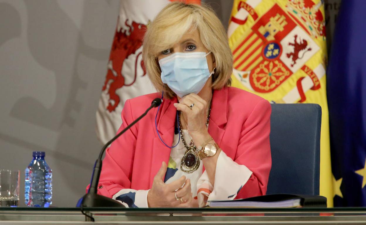 Verónica Casado durante la rueda de prensa. 