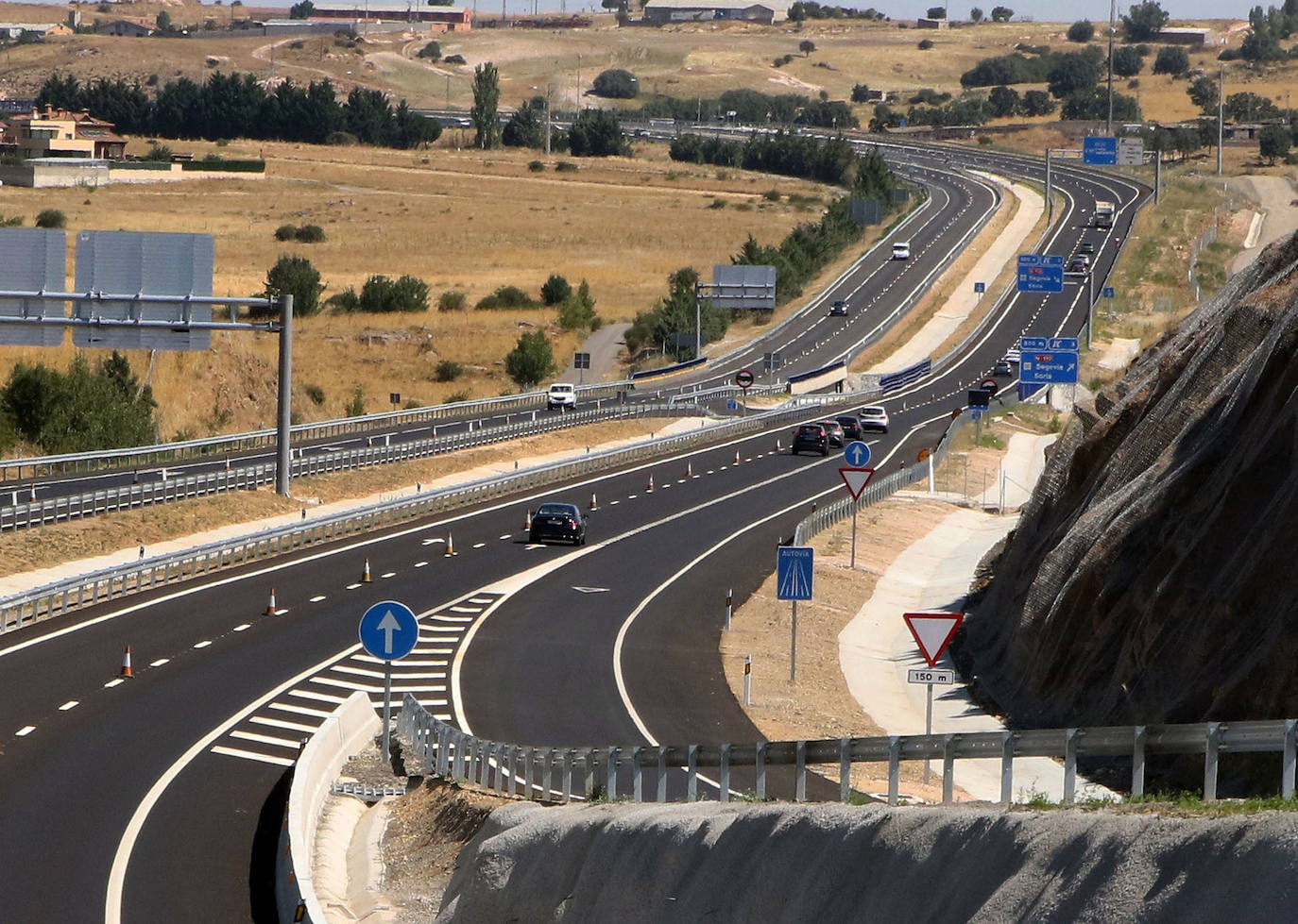 Tramo de la SG-20, uno de los afectados por el contrato de mantenimiento.