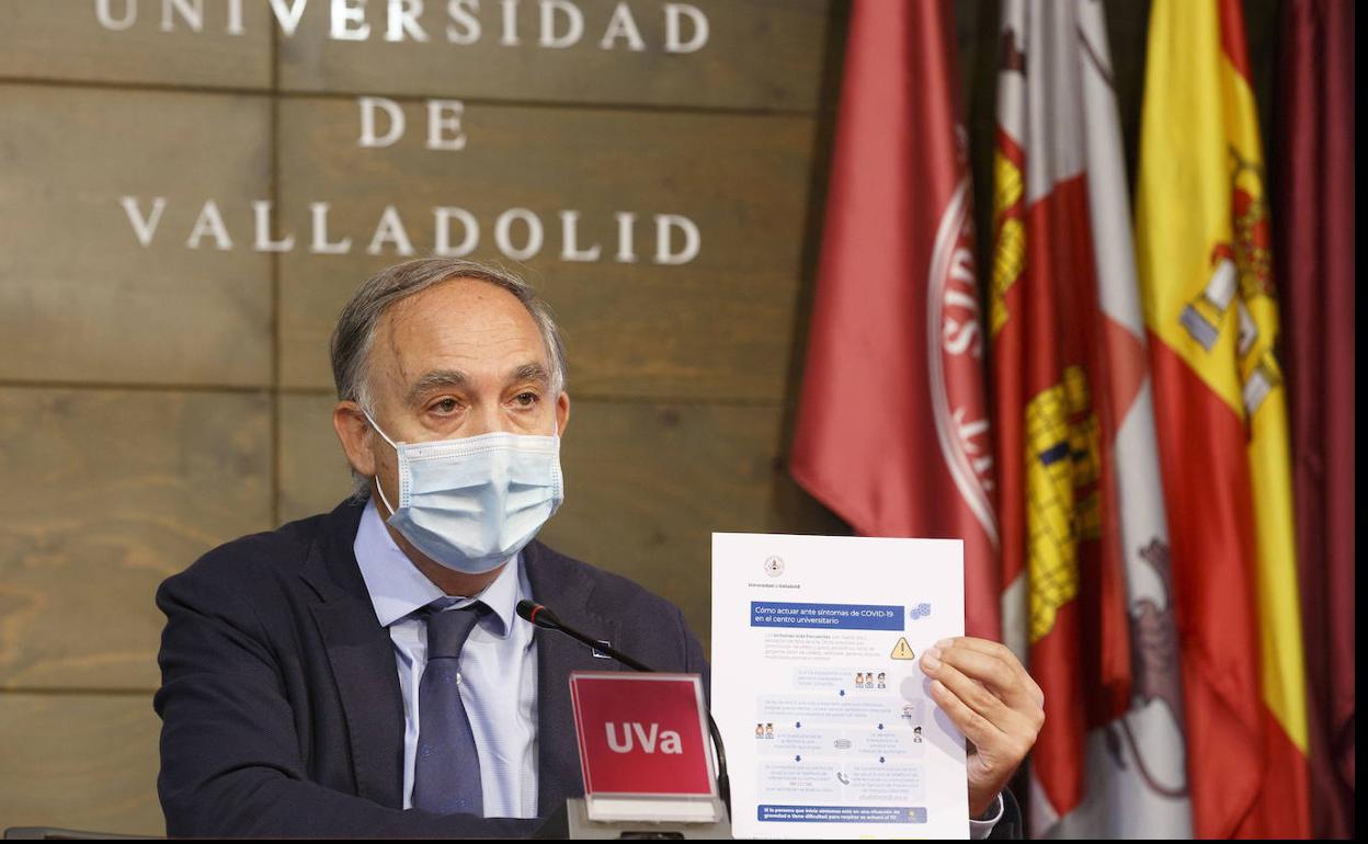 El rector de la Universidad de Valladolid, Antonio Largo Cabrerizo. 
