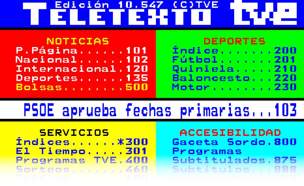 Y tú, ¿consultas todavía el Teletexto?