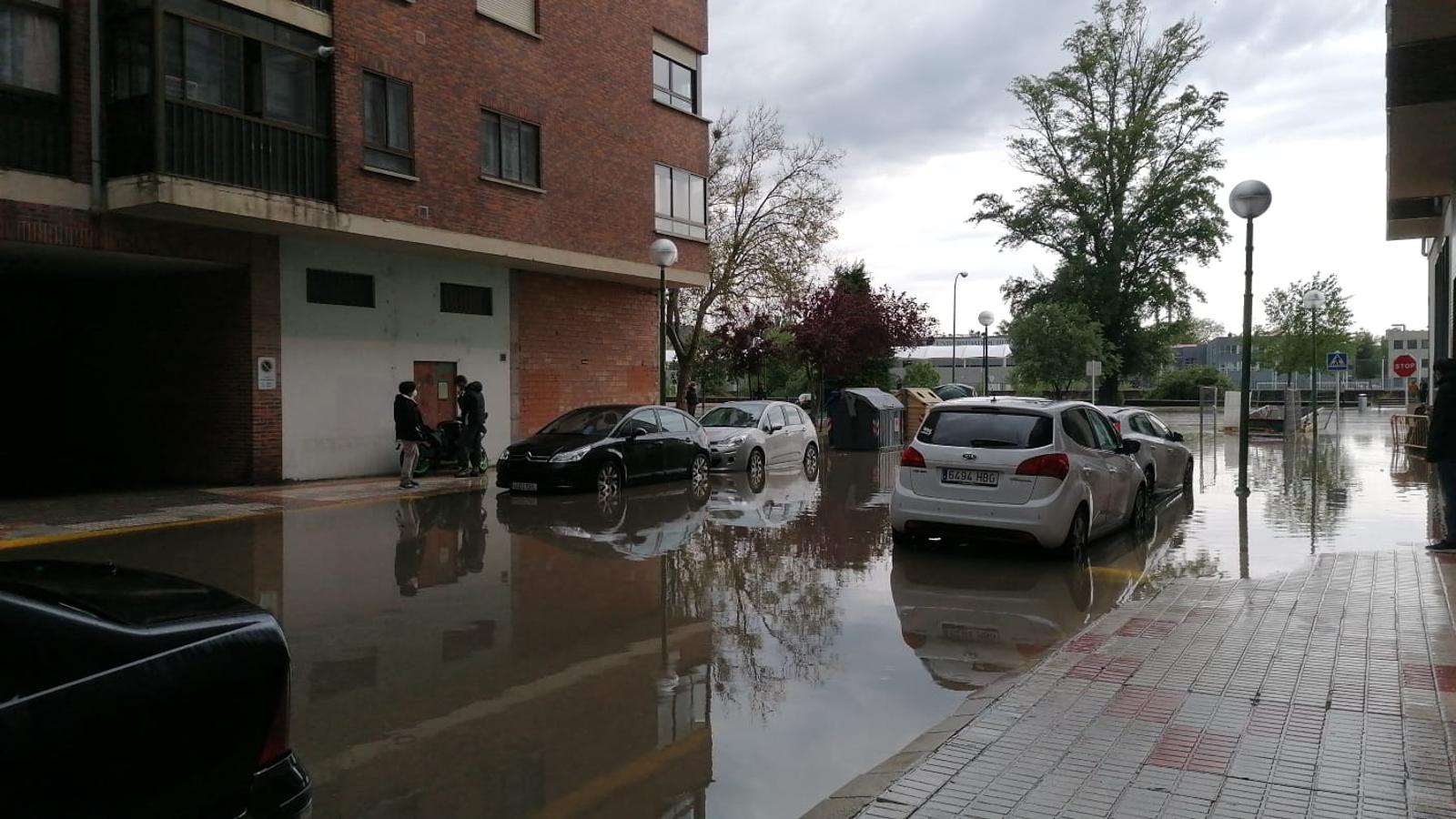 Los estragos de la tormenta en Burgos