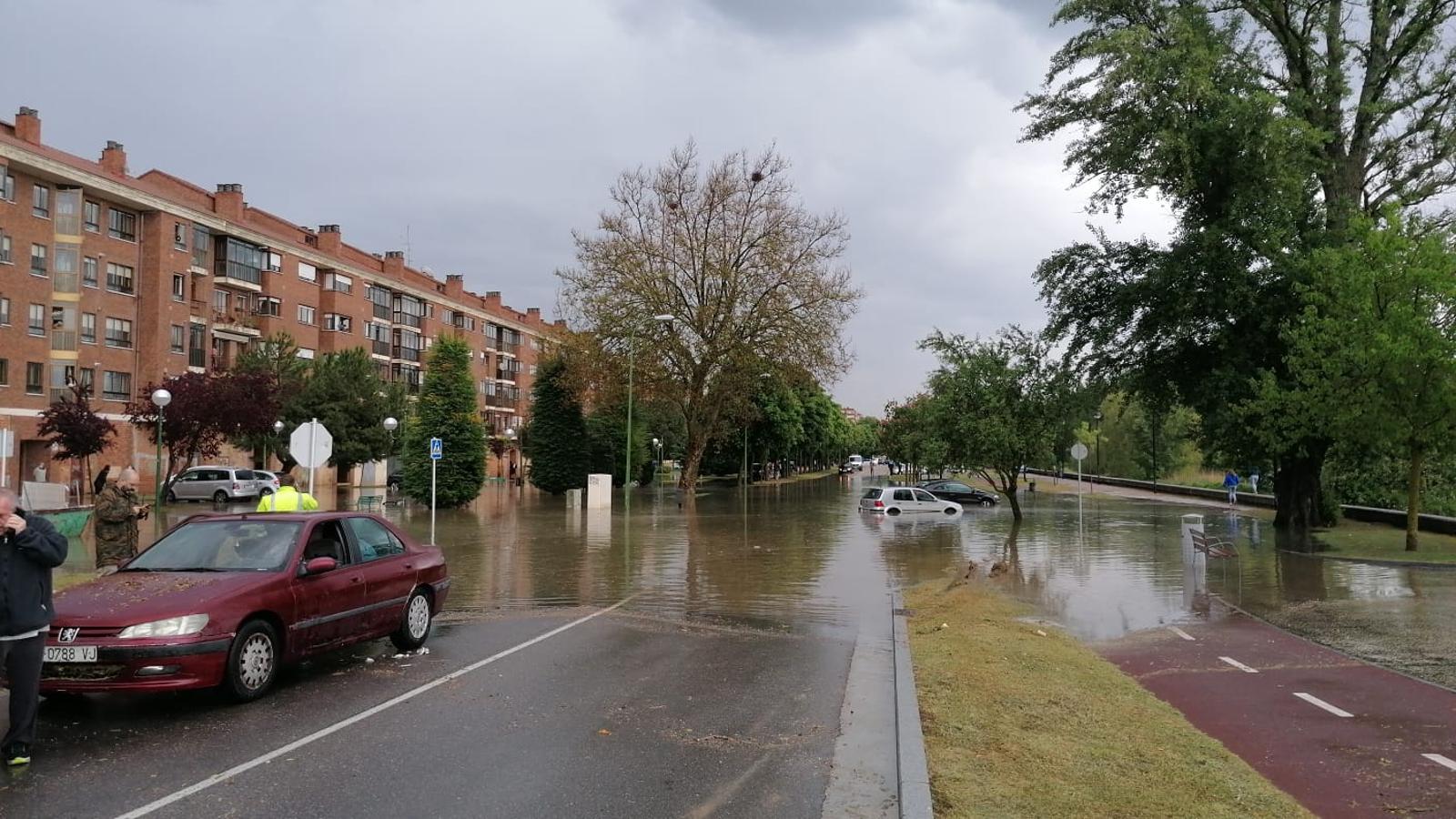 Los estragos de la tormenta en Burgos