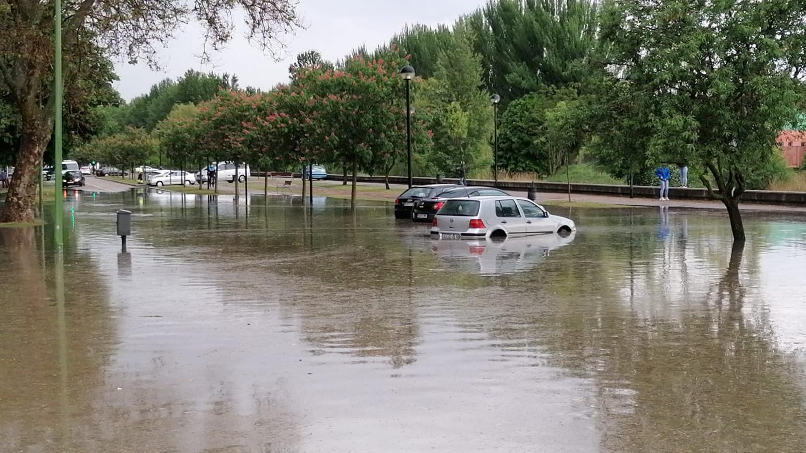 Los estragos de la tormenta en Burgos