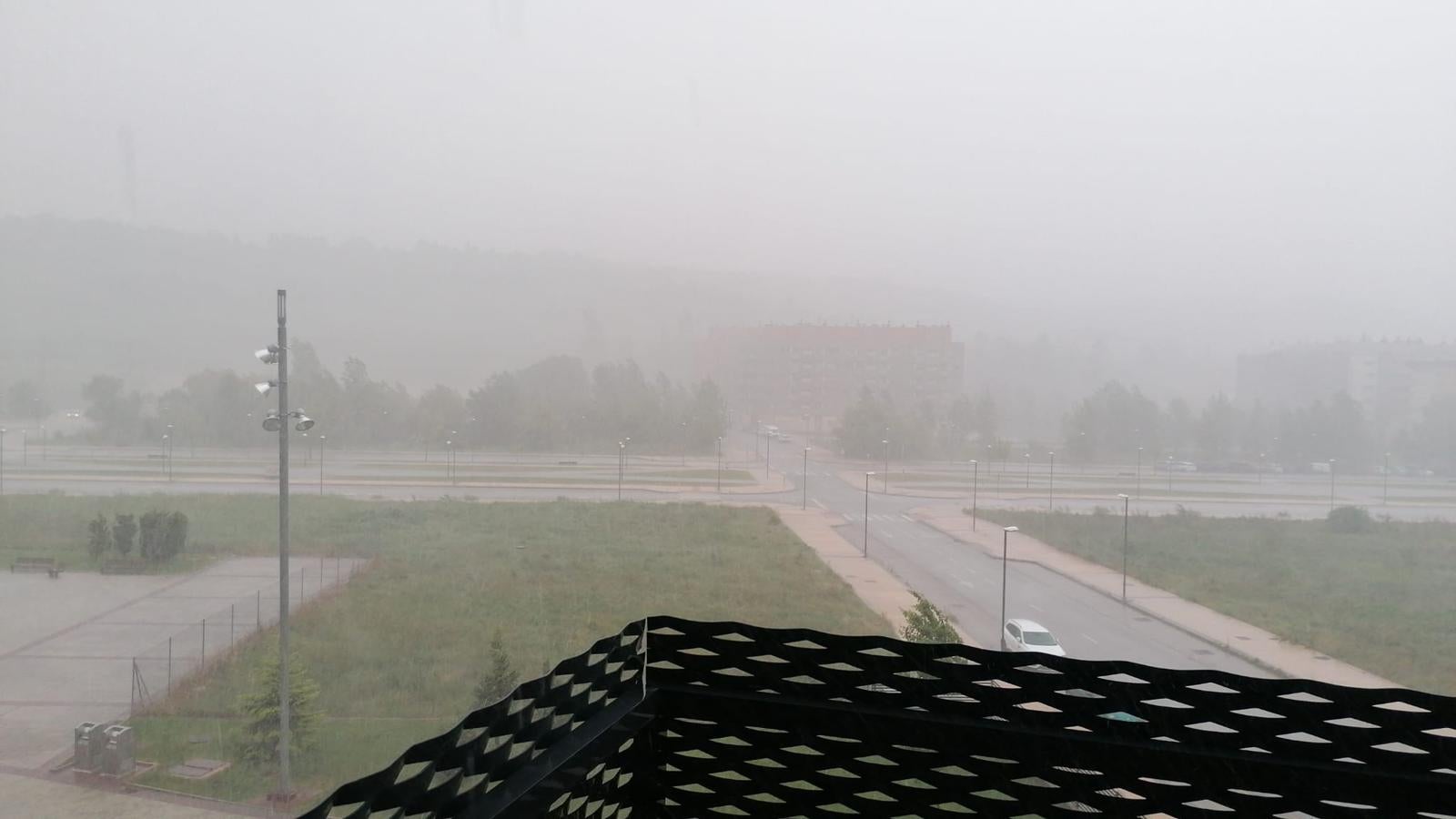Los estragos de la tormenta en Burgos