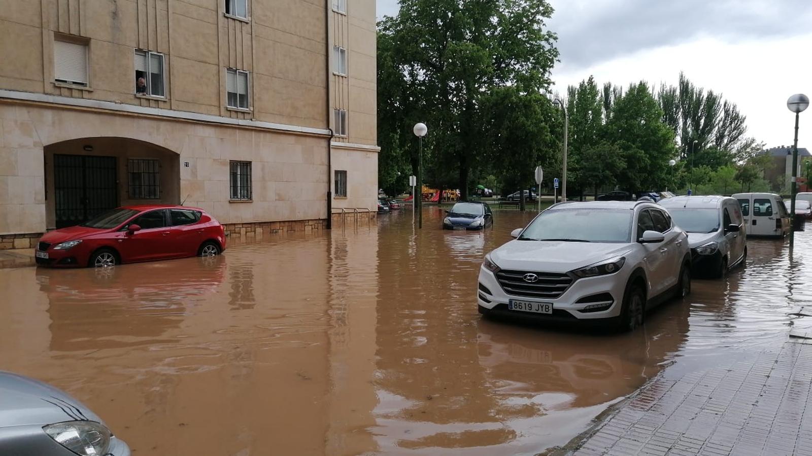 Los estragos de la tormenta en Burgos