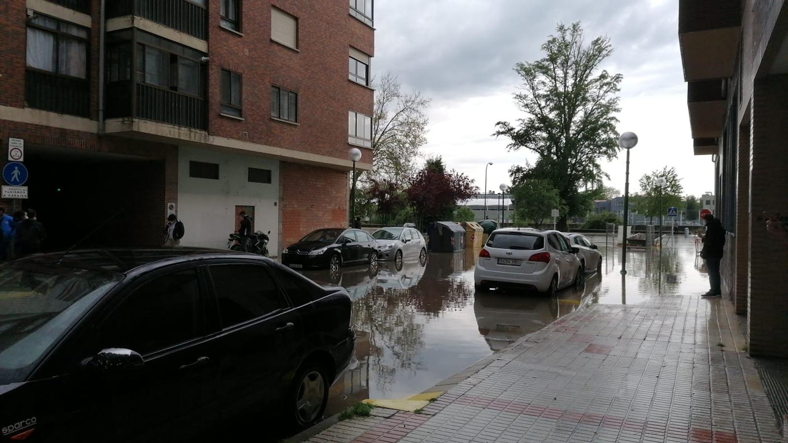 Los estragos de la tormenta en Burgos