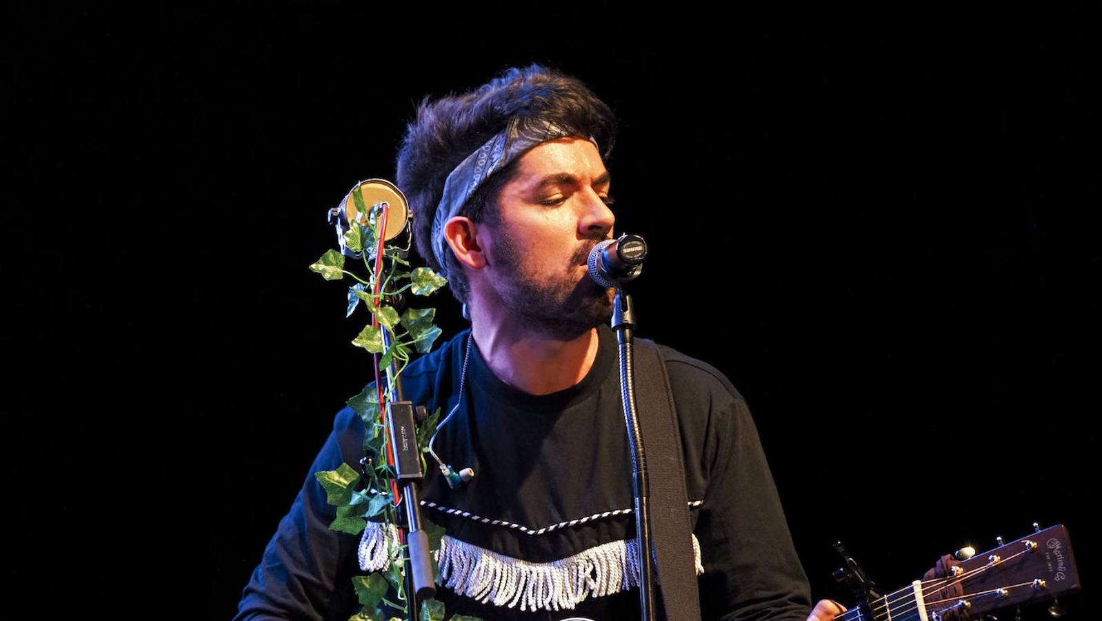 Siloé durante su concierto en el Teatro Zorrilla.