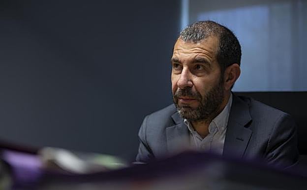 David Espinar, durante la entrevista.