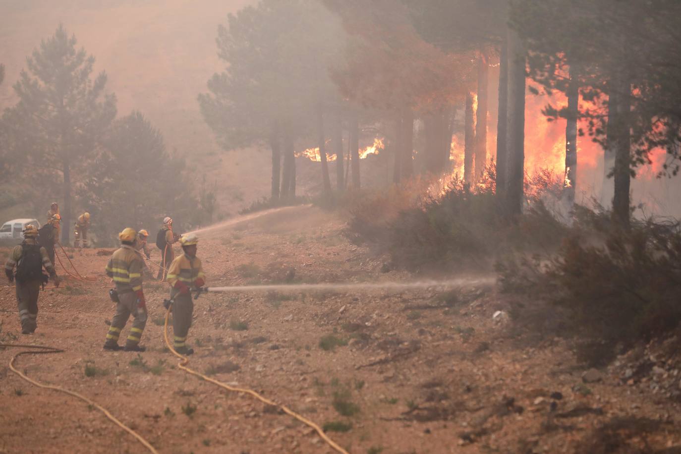 Fotos: Incendio en Serradilla del Arroyo