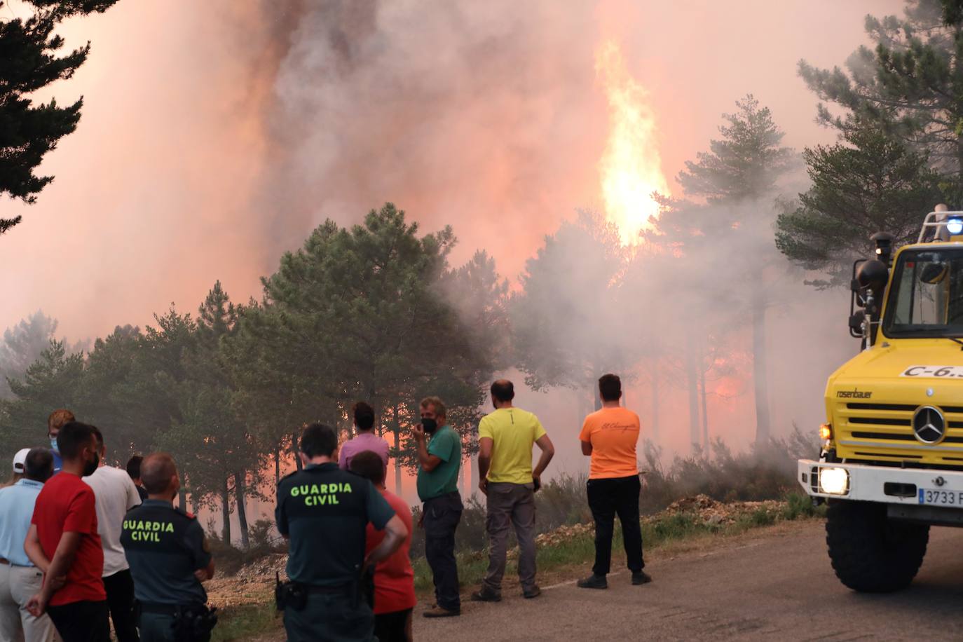 Fotos: Incendio en Serradilla del Arroyo