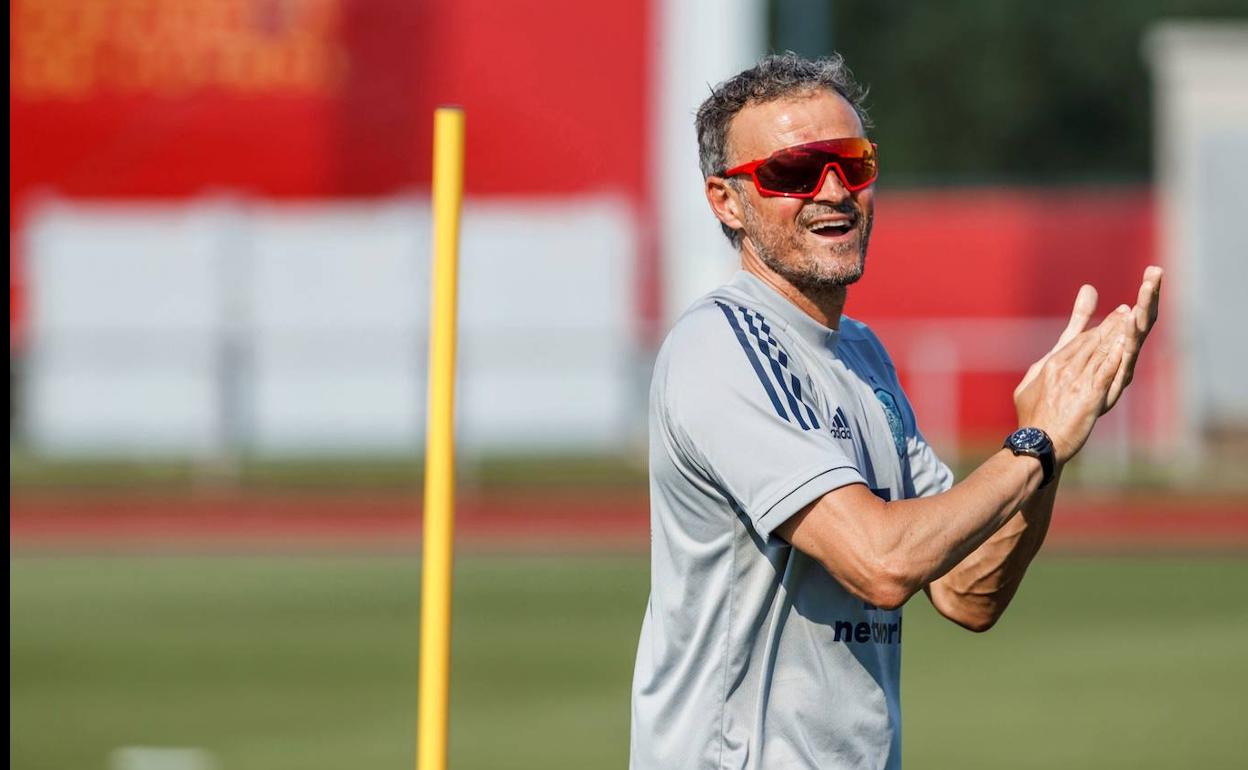 Luis Enrique, seleccionador nacional de fútbol.