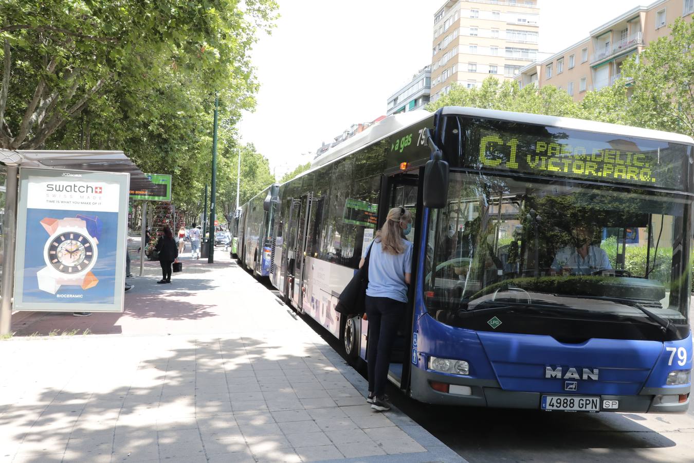 Fotos: Primera jornada de paros en Auvasa