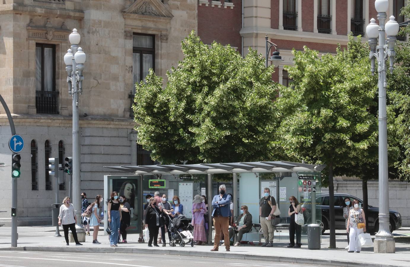 Fotos: Primera jornada de paros en Auvasa