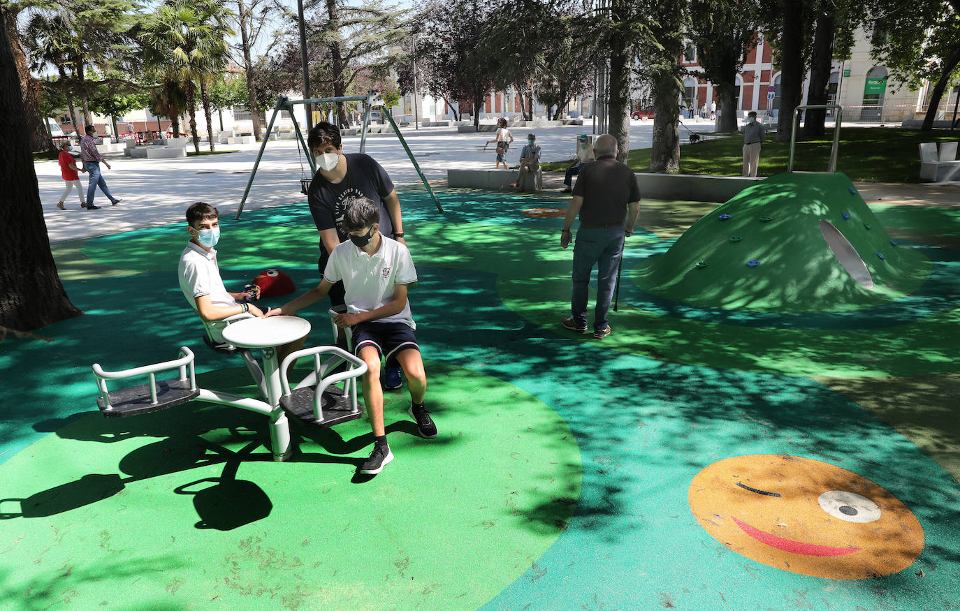 Fotos: Los Jardinillos lucen una imagen renovada al llegar a Palencia