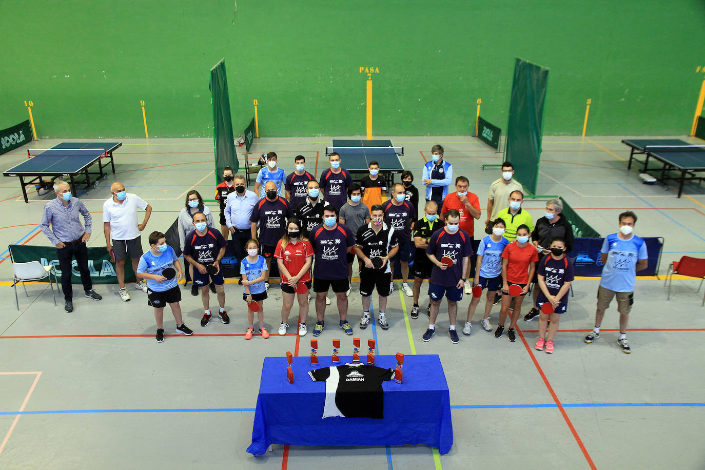 Participantes en el torneo de homenaje a Damián Sanz.