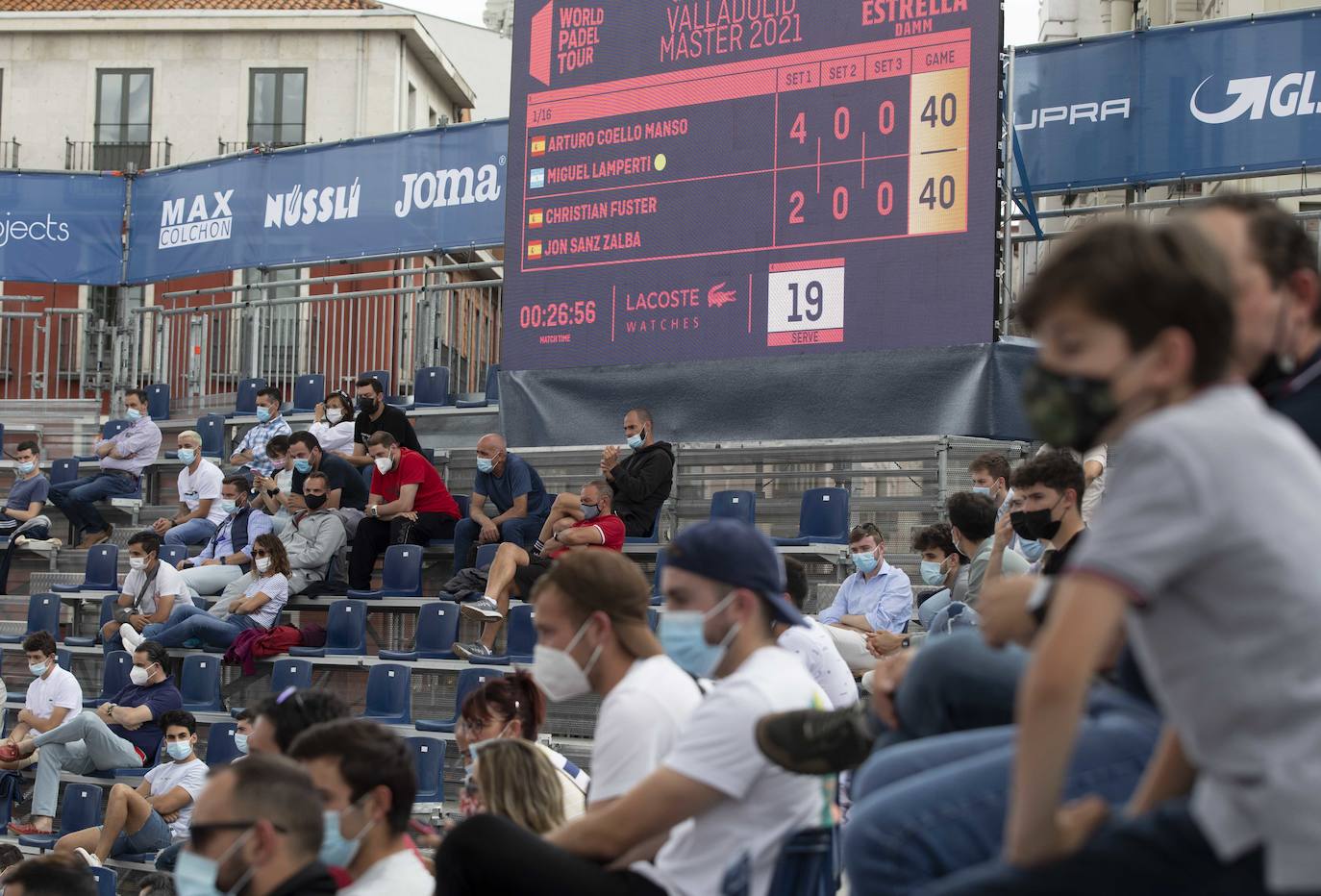 Partido entre Arturo Coello y Miguel Lamperti contra Jon Sanz y Christian Fuster.