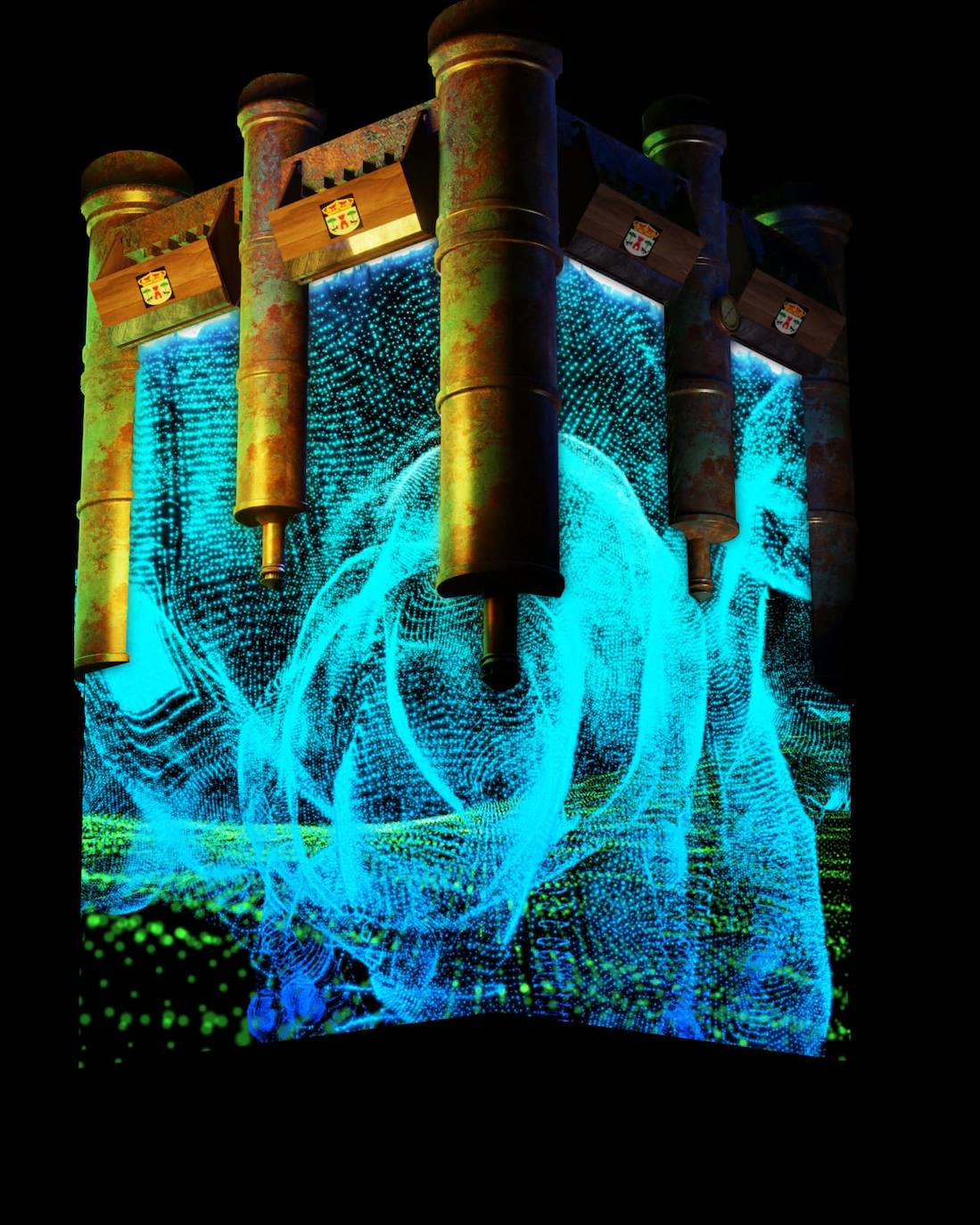 Fotos: Un videomapping recuerda en Torrelobatón la victoria de los comuneros en la localidad en 1521