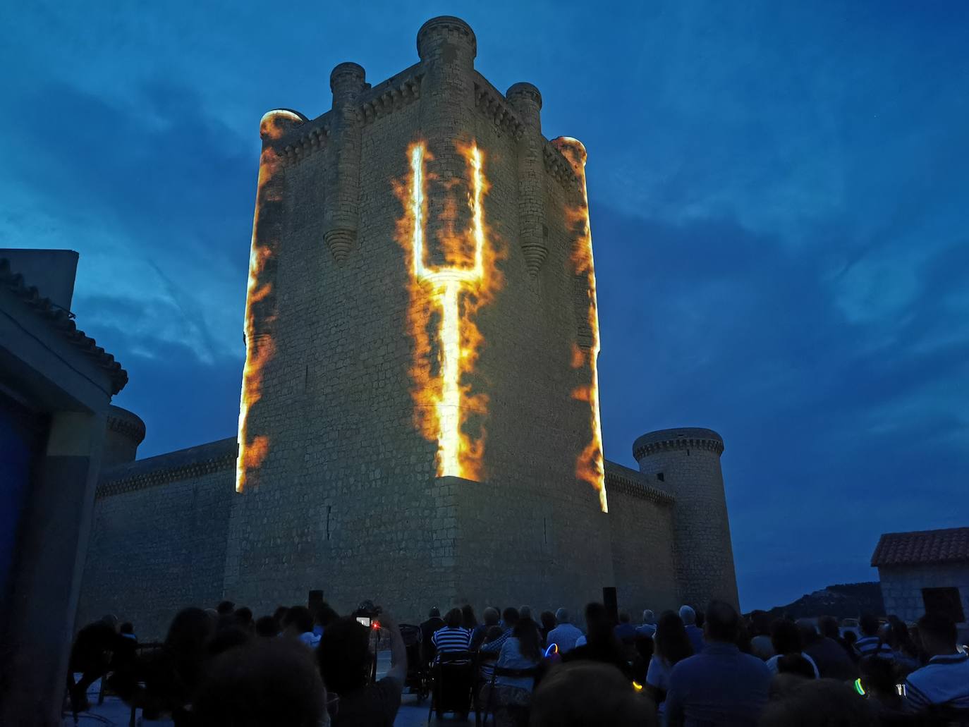 Fotos: Un videomapping recuerda en Torrelobatón la victoria de los comuneros en la localidad en 1521