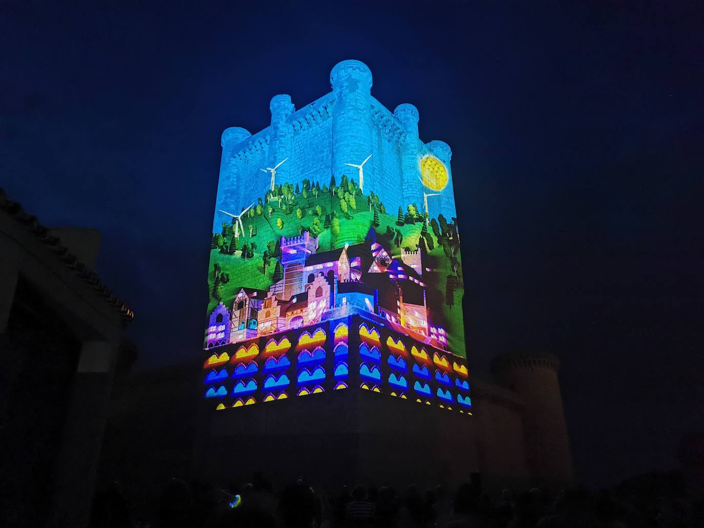 Fotos: Un videomapping recuerda en Torrelobatón la victoria de los comuneros en la localidad en 1521