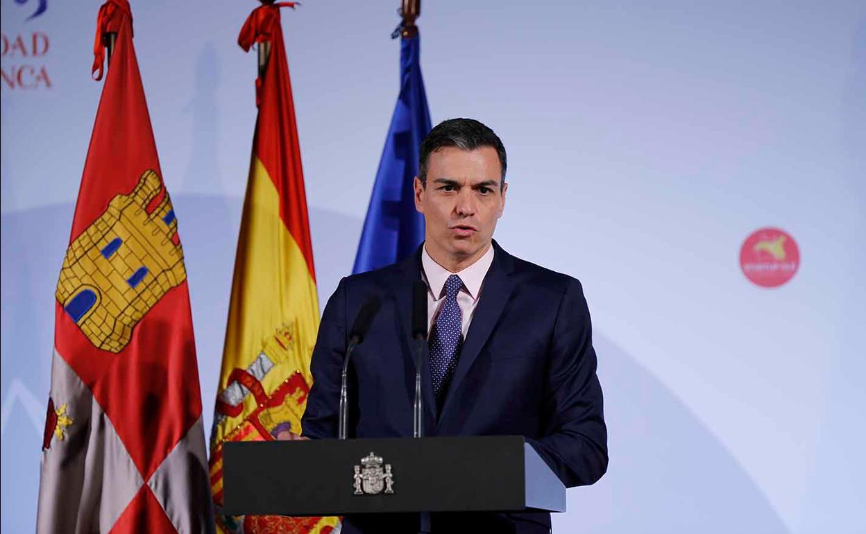 Pedro Sánchez en una de sus visitas a Salamanca 