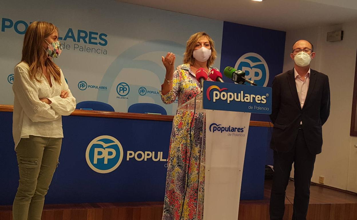 Los parlamentarios del PP.