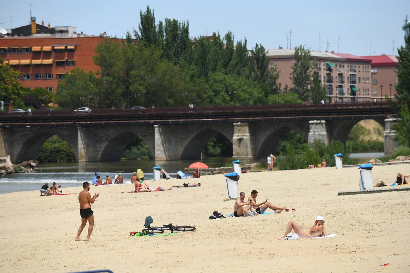 Fotos: Altas temperaturas en Valladolid en el primer día de julio