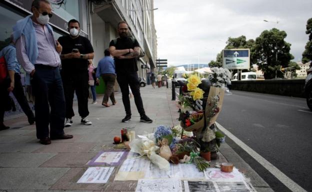 Homenaje a Samuel, el joven asesinado de una brutal paliza en Galicia.