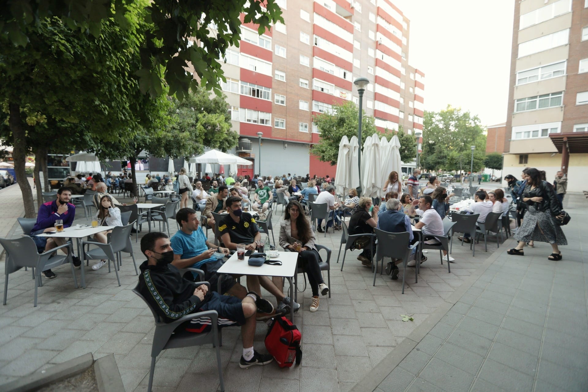 Fotos: Ambiente en Valladolid durante el Italia - España