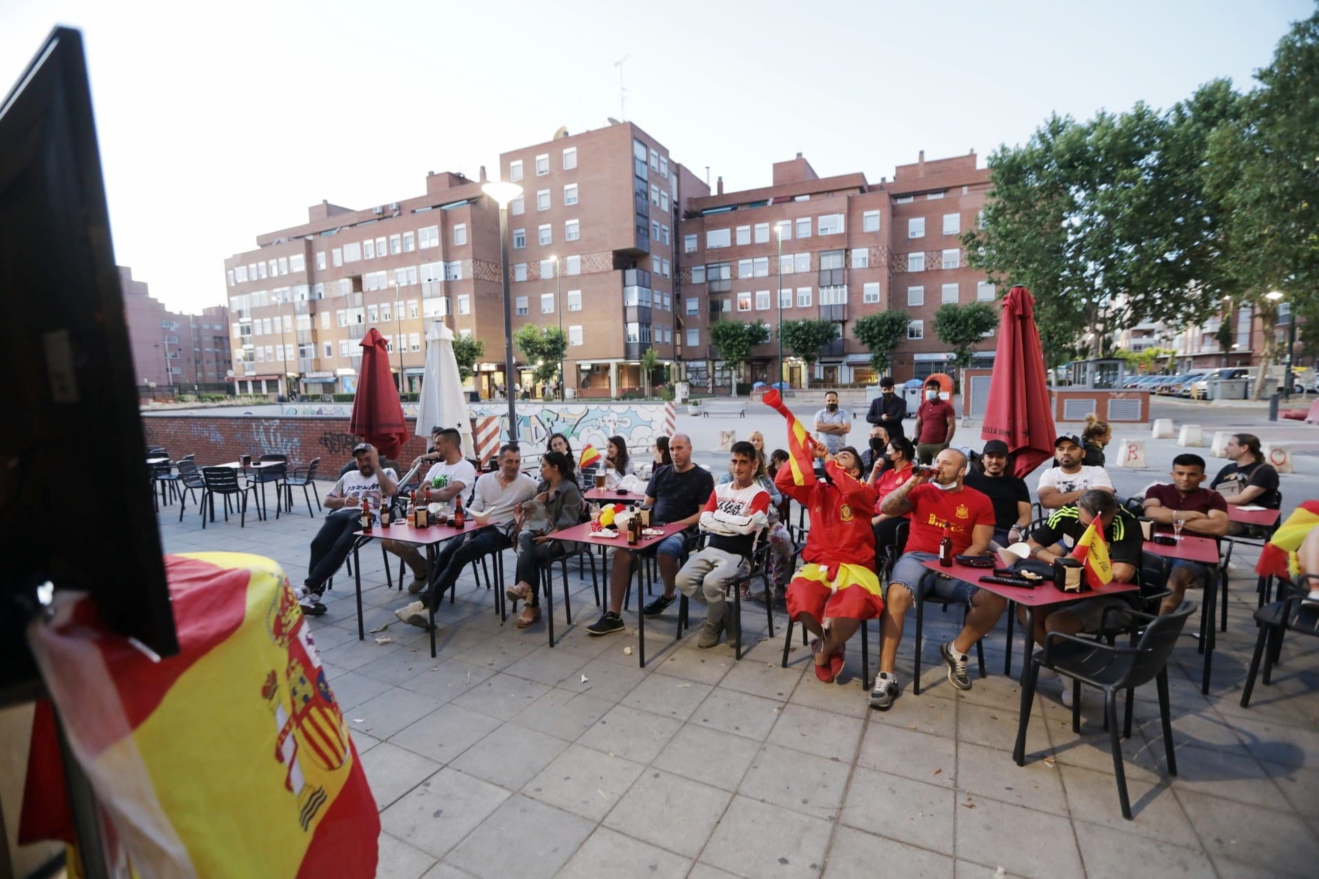 Fotos: Ambiente en Valladolid durante el Italia - España