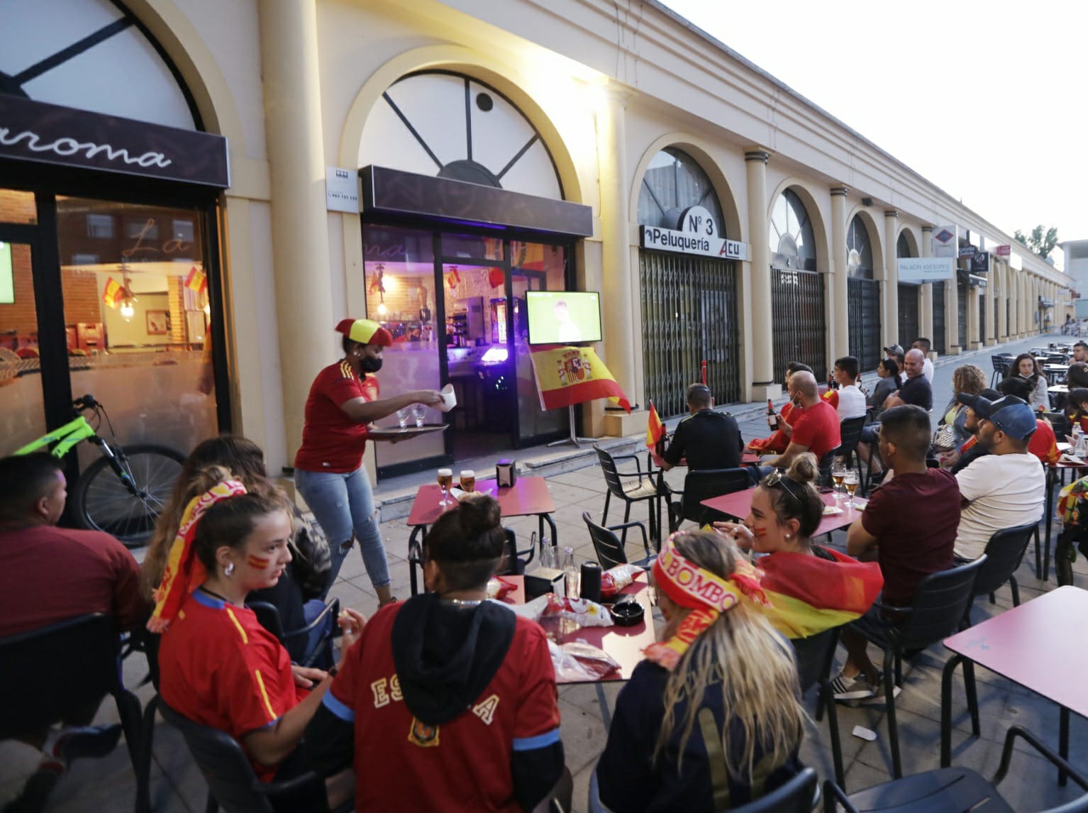 Fotos: Ambiente en Valladolid durante el Italia - España