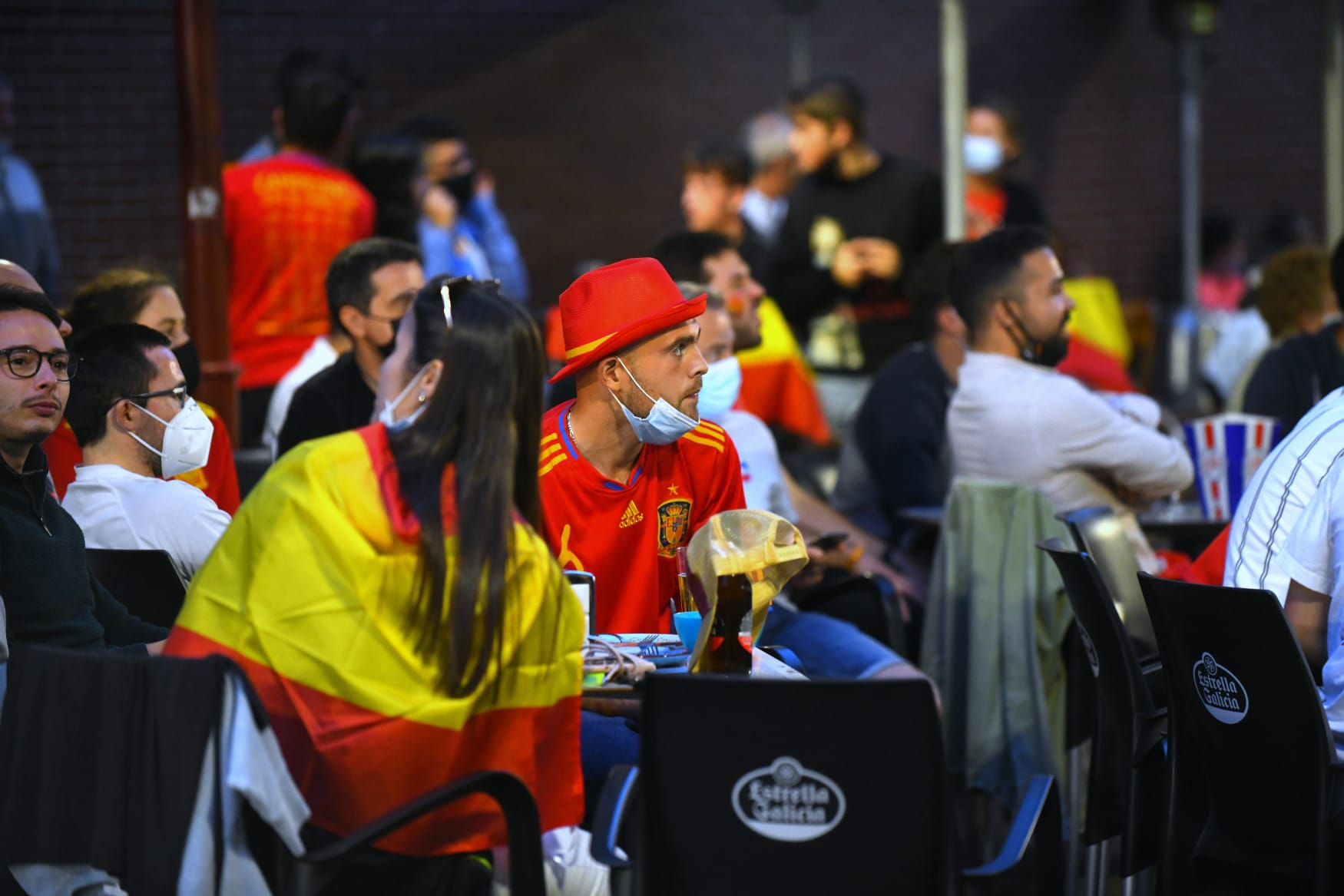 Fotos: Ambiente en Valladolid durante el Italia - España