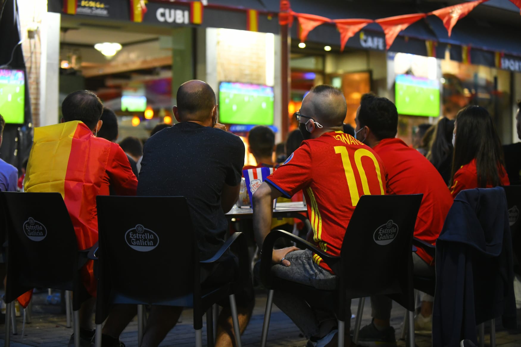 Fotos: Ambiente en Valladolid durante el Italia - España