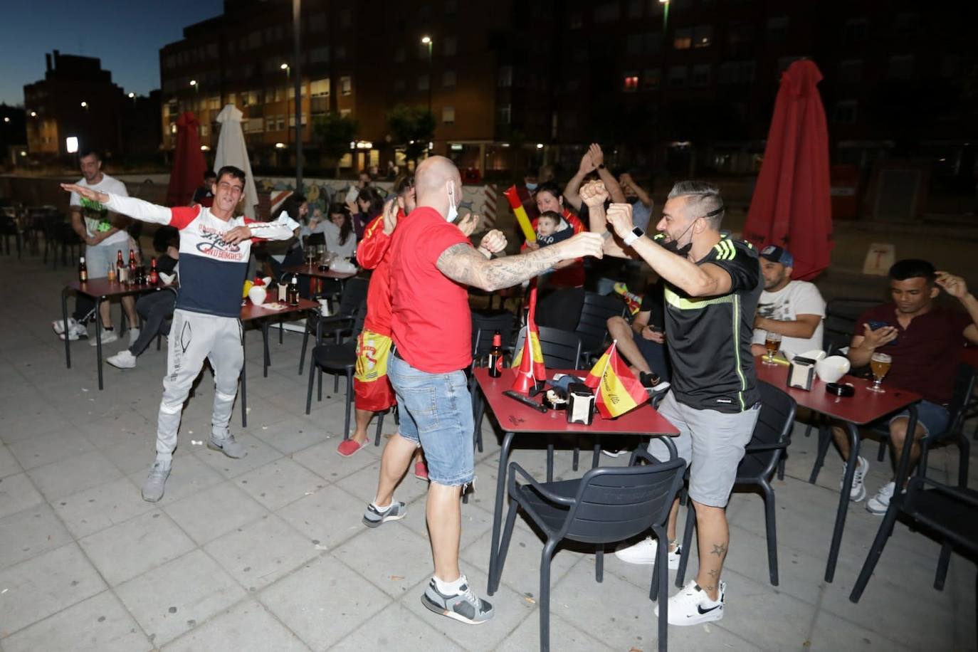 Fotos: Ambiente en Valladolid durante el Italia - España