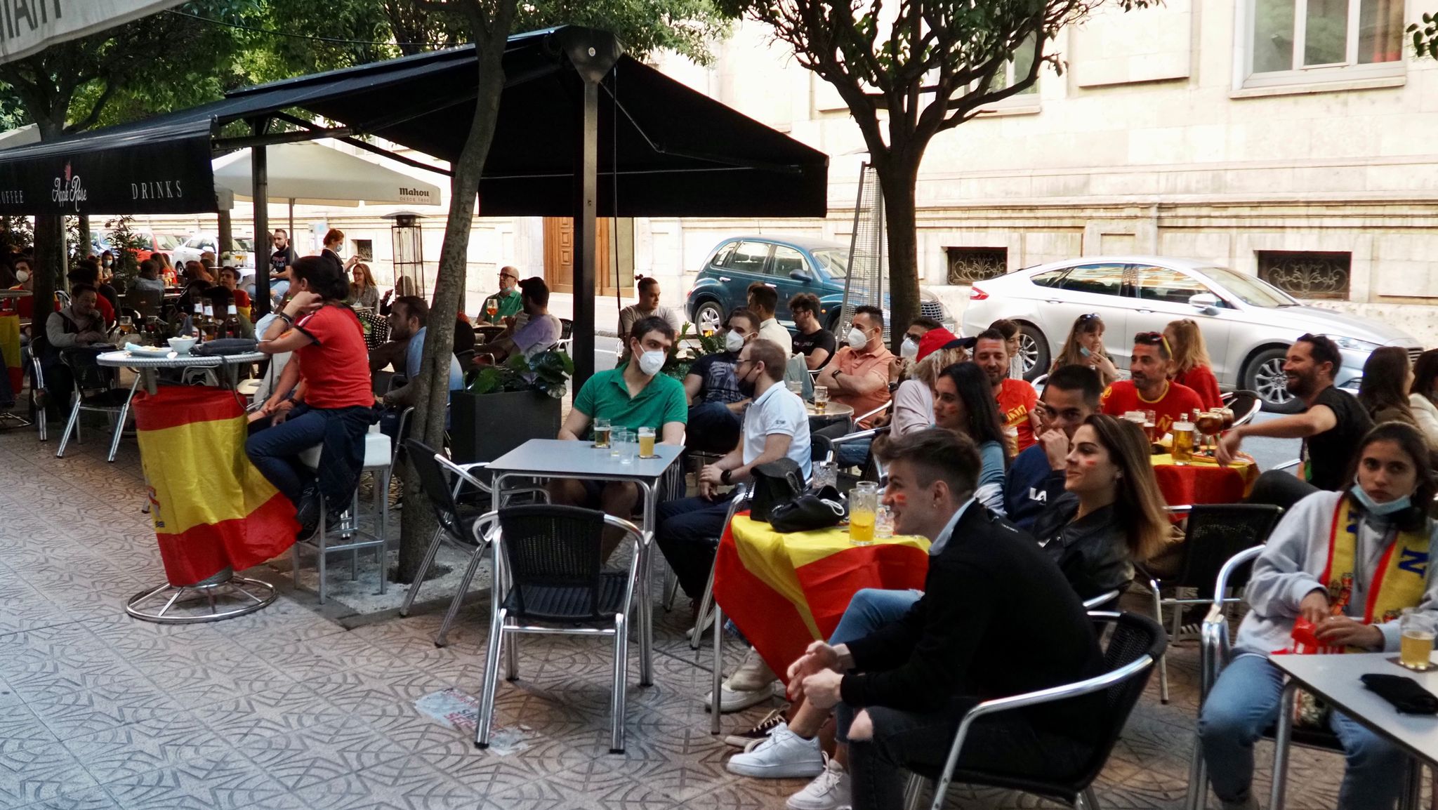 Fotos: Ambiente en Valladolid durante el Italia - España