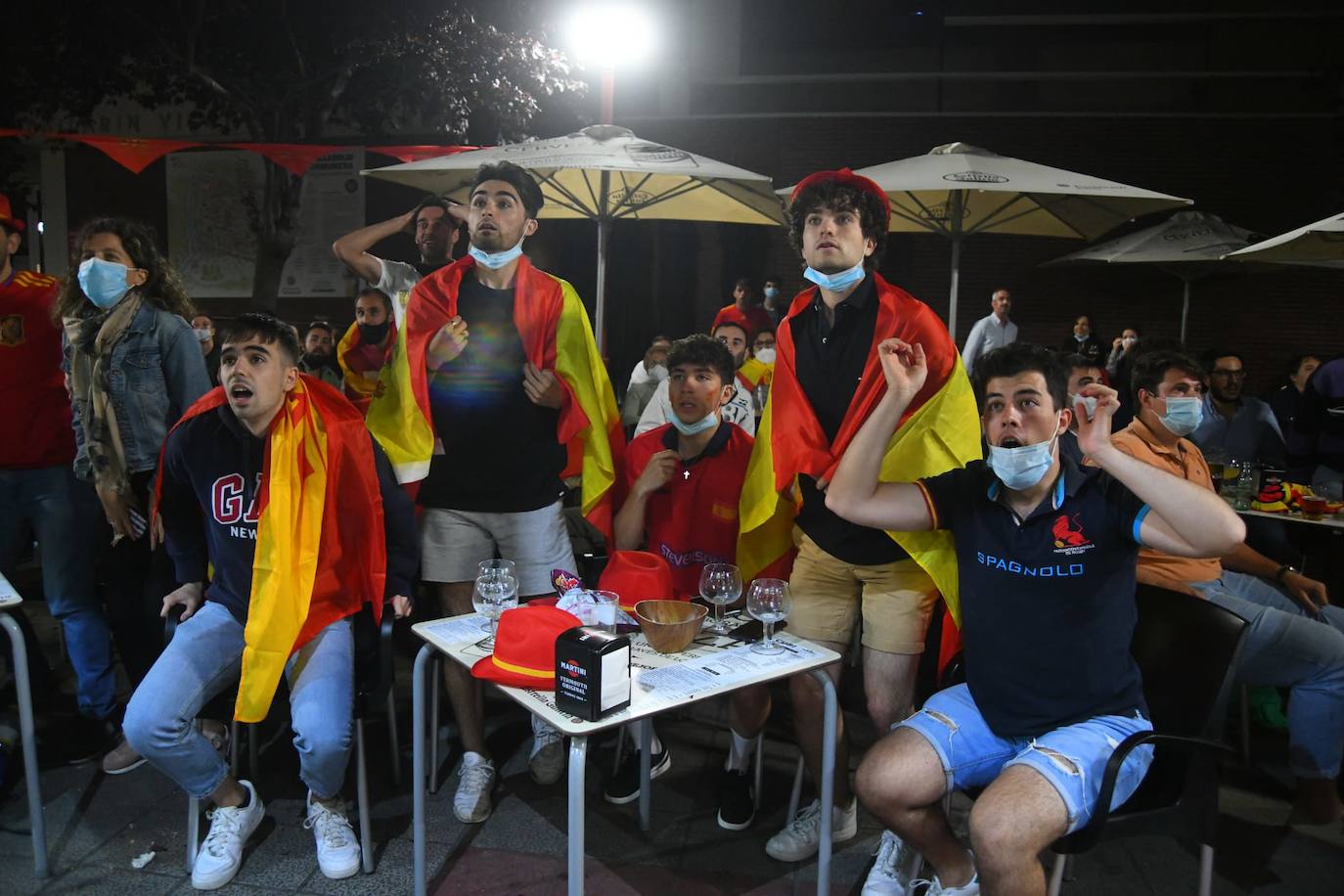 Fotos: Ambiente en Valladolid durante el Italia - España