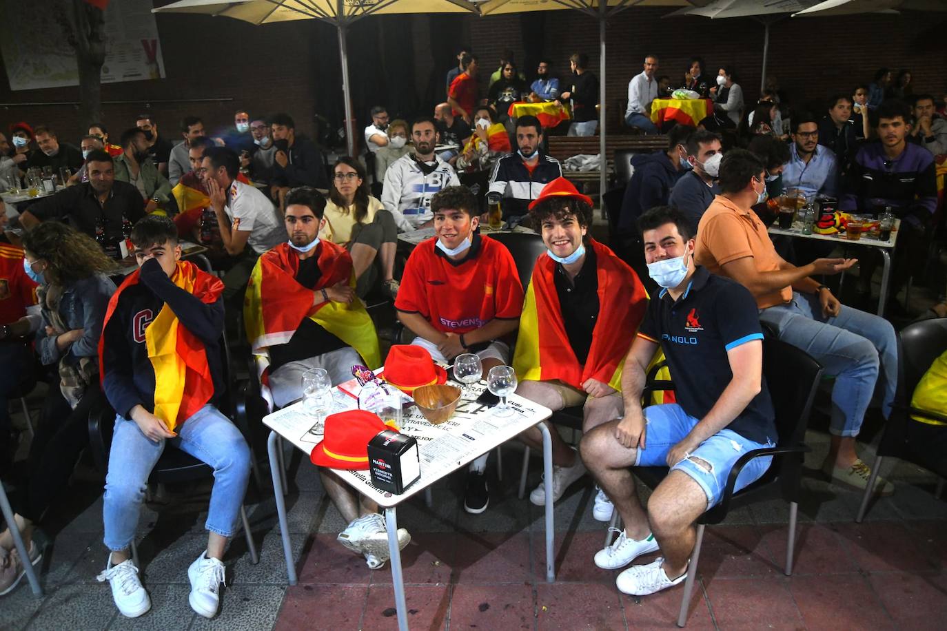 Fotos: Ambiente en Valladolid durante el Italia - España