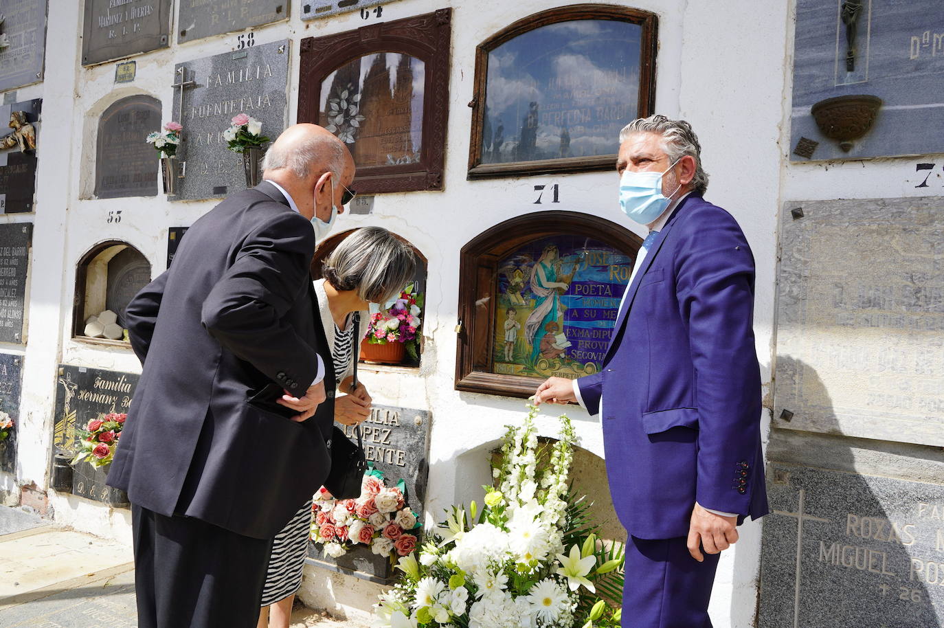 Acto en el que comprobó el resultado de la restauración.