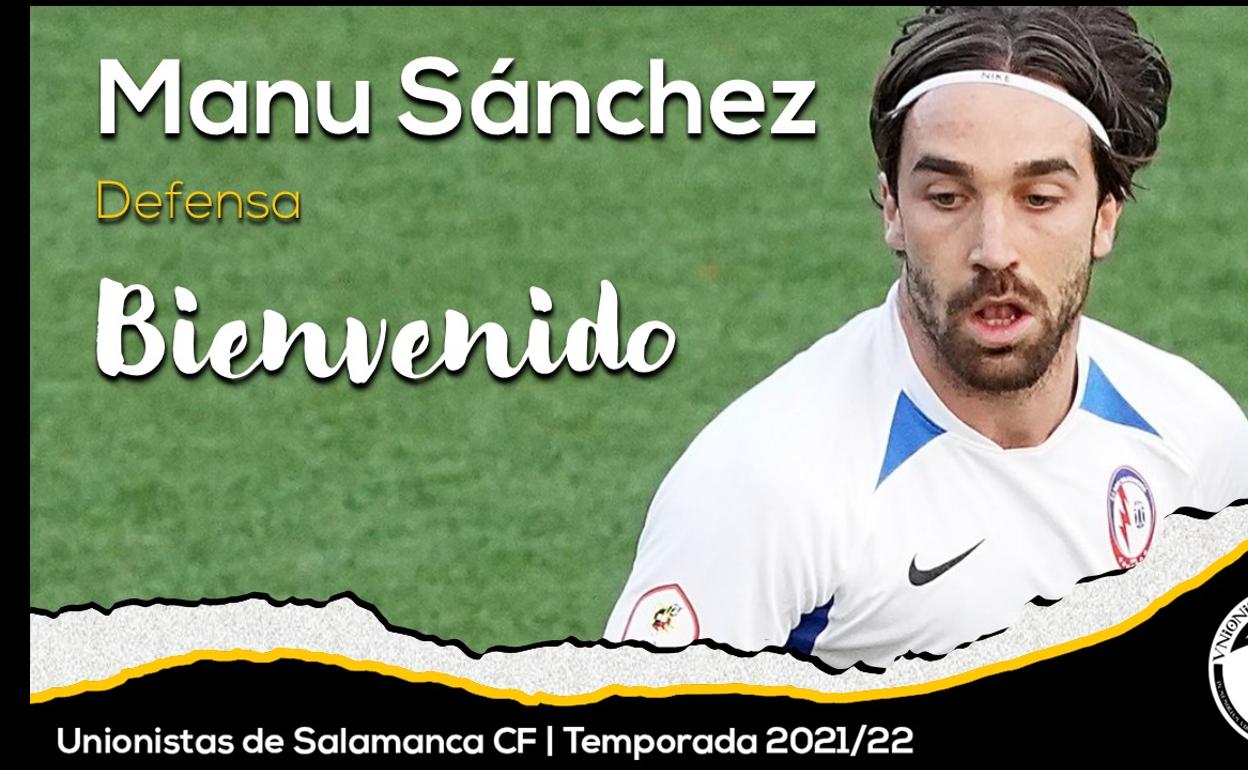 Manu Sánchez, séptimo refuerzo de Unionistas de Salamanca para esta temporada