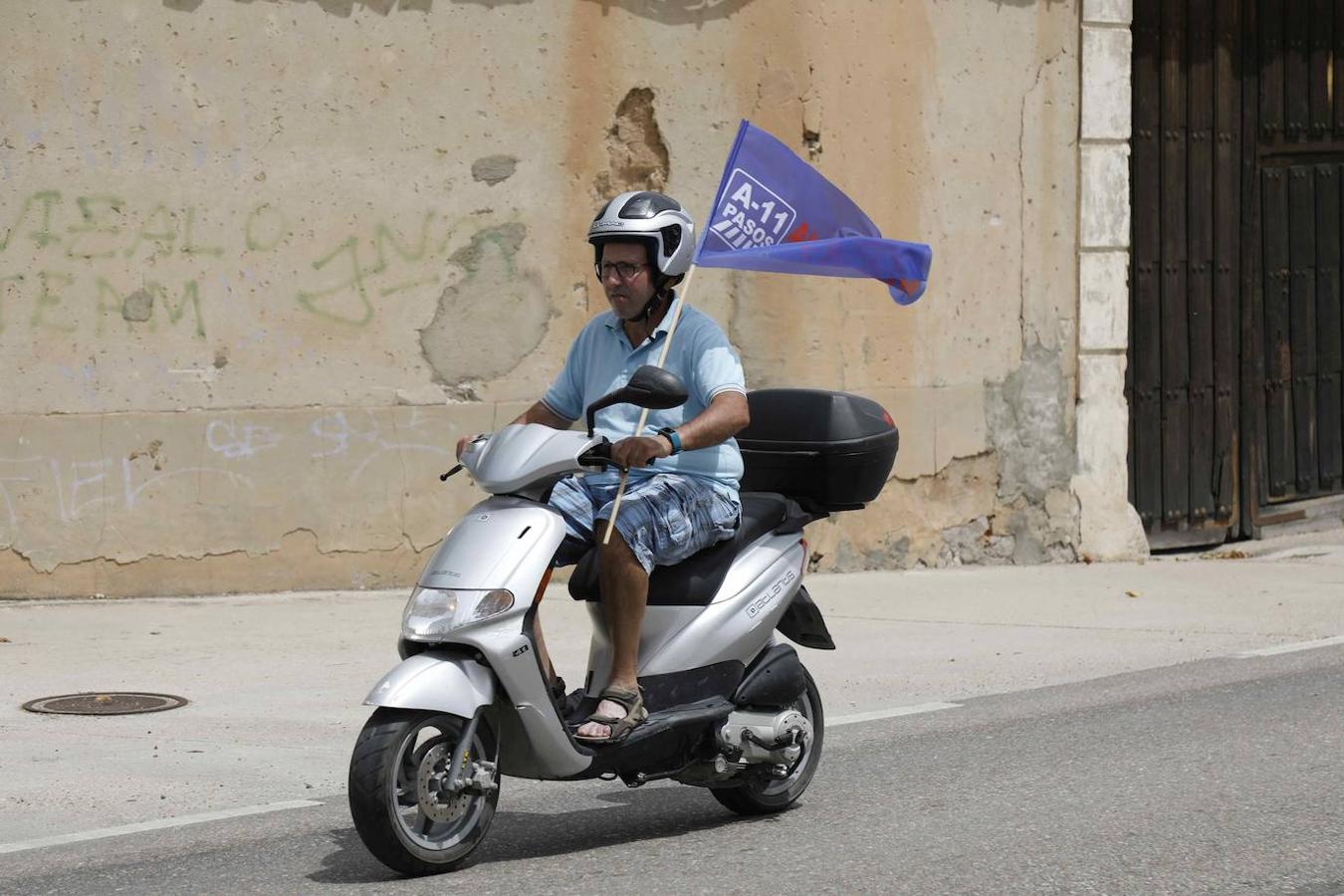 Concentración en Peñafiel reivindicando la Autovía del Duero