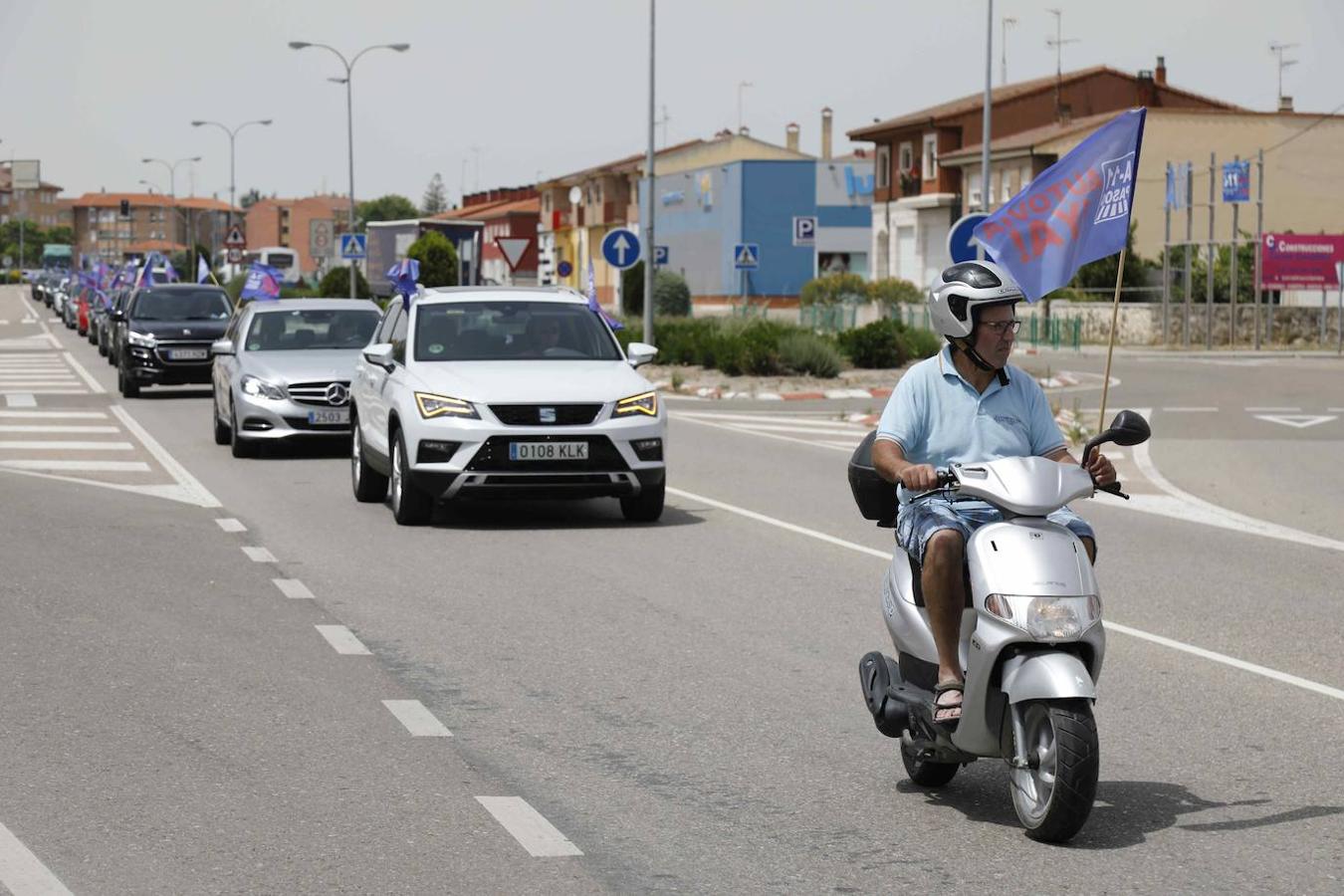 Concentración en Peñafiel reivindicando la Autovía del Duero