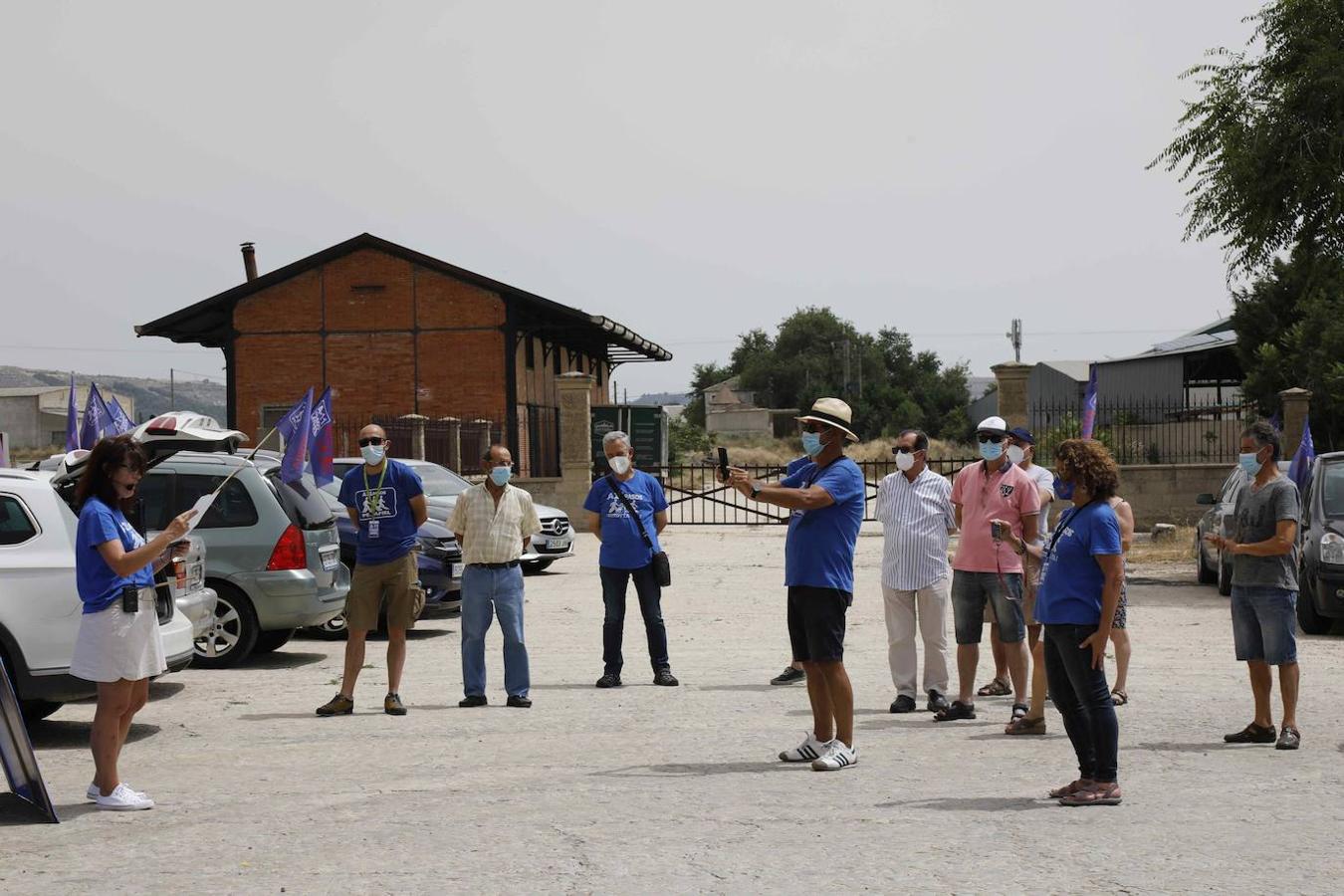 Concentración en Peñafiel reivindicando la Autovía del Duero