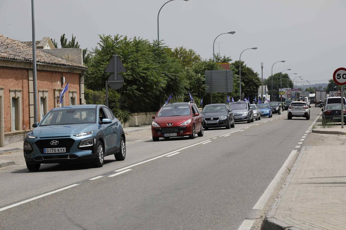 Concentración en Peñafiel reivindicando la Autovía del Duero