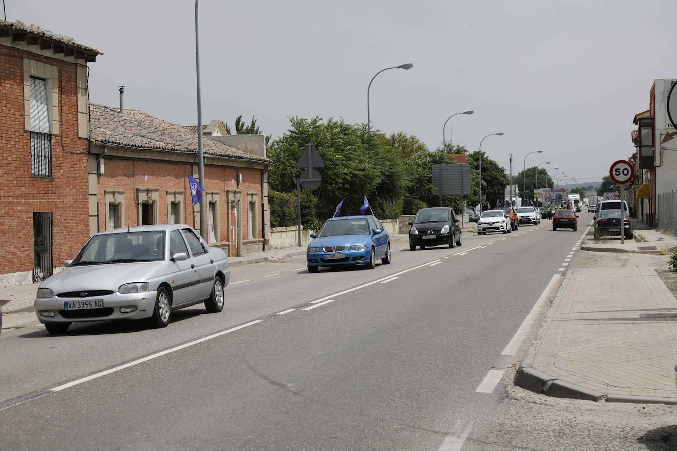 Concentración en Peñafiel reivindicando la Autovía del Duero