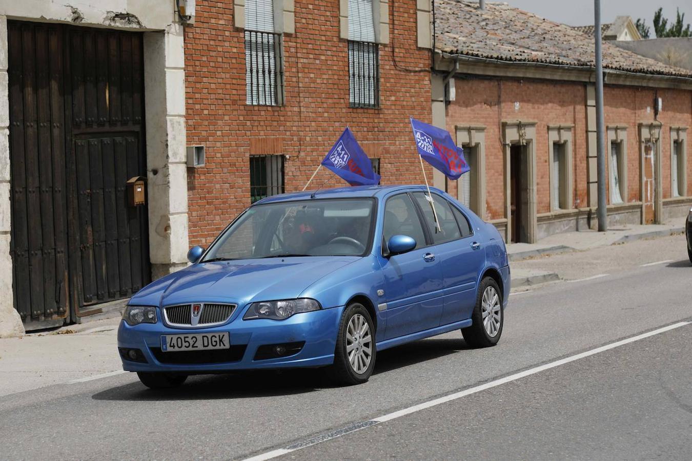 Concentración en Peñafiel reivindicando la Autovía del Duero