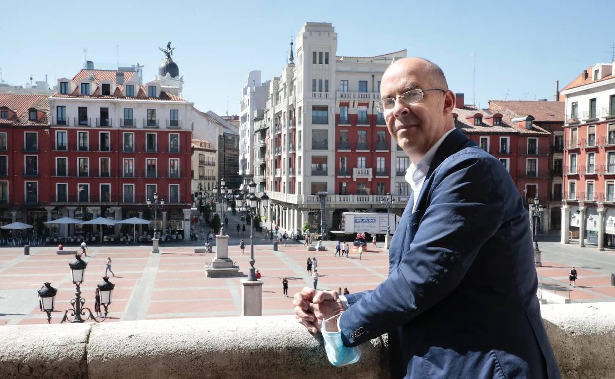 Martín Fernández Antolín, en el Ayuntamiento de Valladolid. 